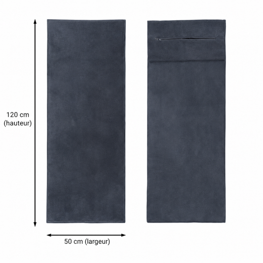 Serviette de sport Gris - Haute Absorption
