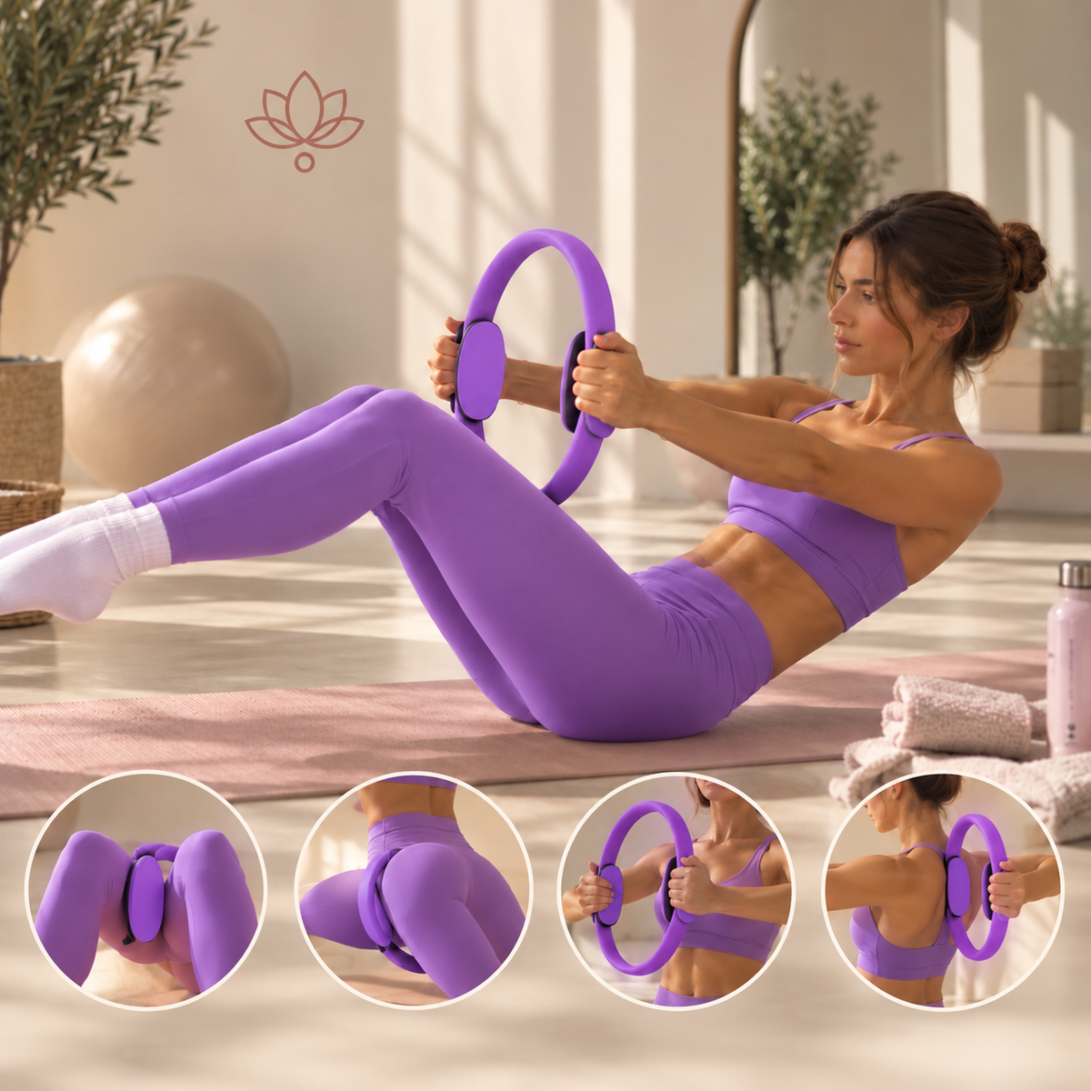 Anneau de Pilates Violet