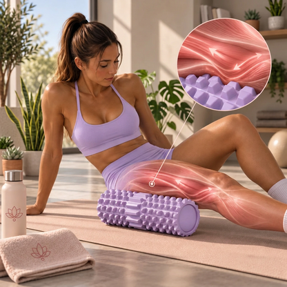 Rouleau de Massage Violet 45 cm