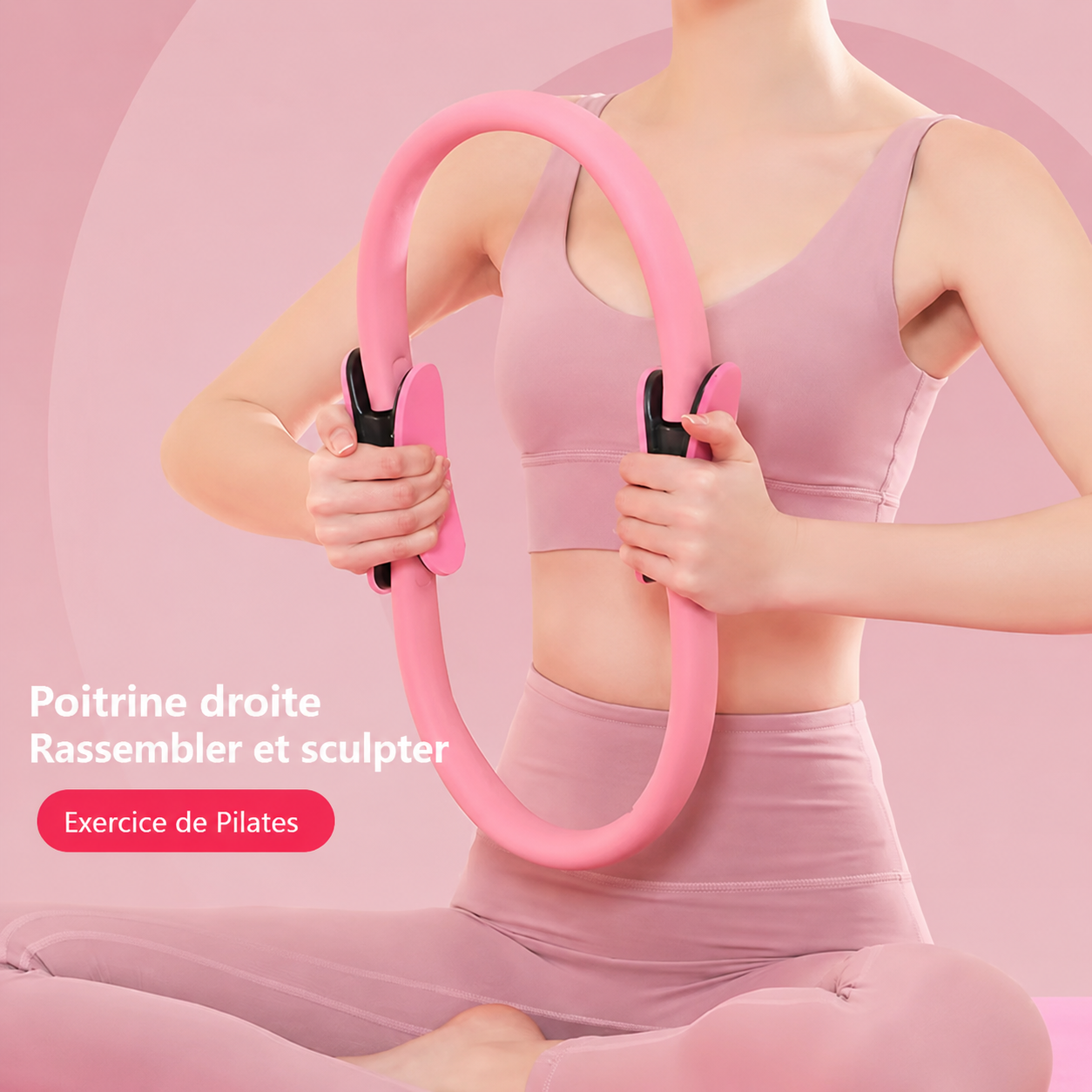 Anneau de Pilates et Yoga Fitness – Cercle de Résistance pour Entraînement à Domicile