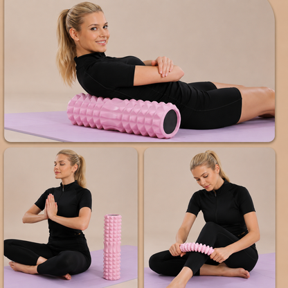 Rouleau de Massage Haute Densité 45 cm – Yoga, Pilates & Fitness