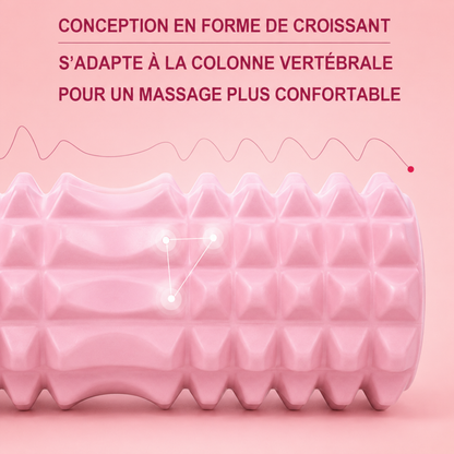 Rouleau de Massage Haute Densité 45 cm – Yoga, Pilates & Fitness