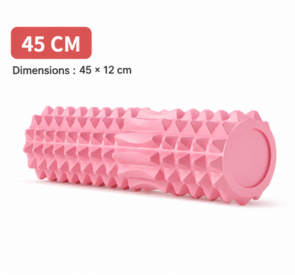 Rouleau de Massage Haute Densité 45 cm – Yoga, Pilates & Fitness