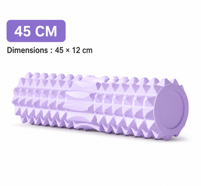 Rouleau de Massage Haute Densité 45 cm – Yoga, Pilates & Fitness