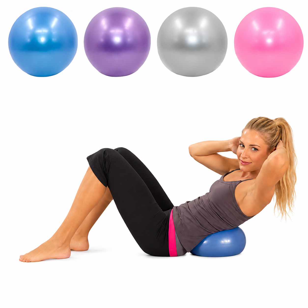 Ballon Pilates 25 cm – Yoga, Fitness & Exercices d’Équilibre