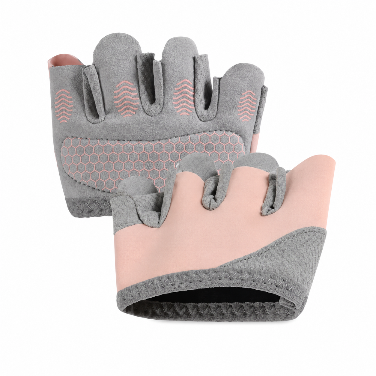 Gants Demi-Doigts Antidérapants – 1 Paire Respirante pour Pilates & Fitness