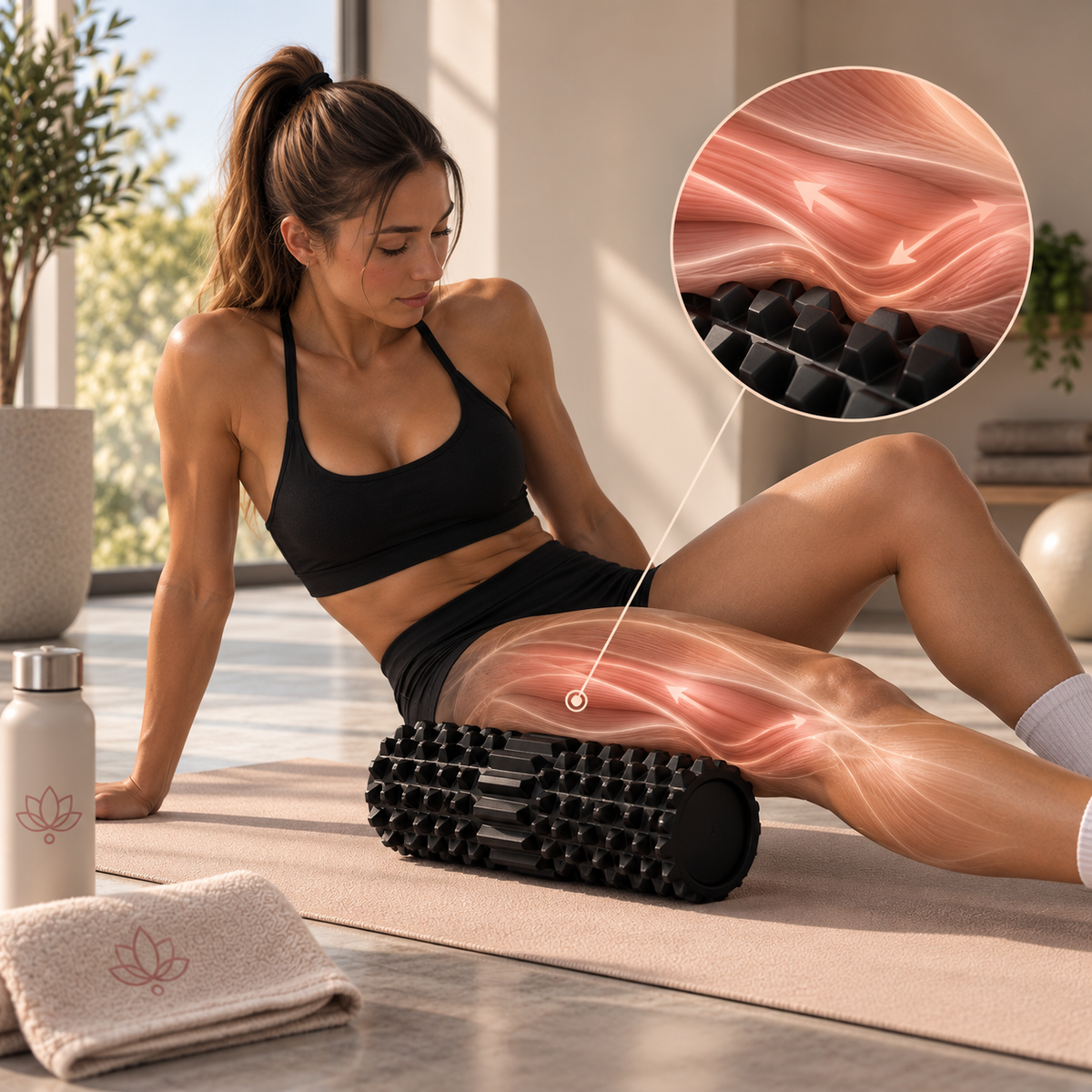Rouleau de Massage Pilates 45 cm