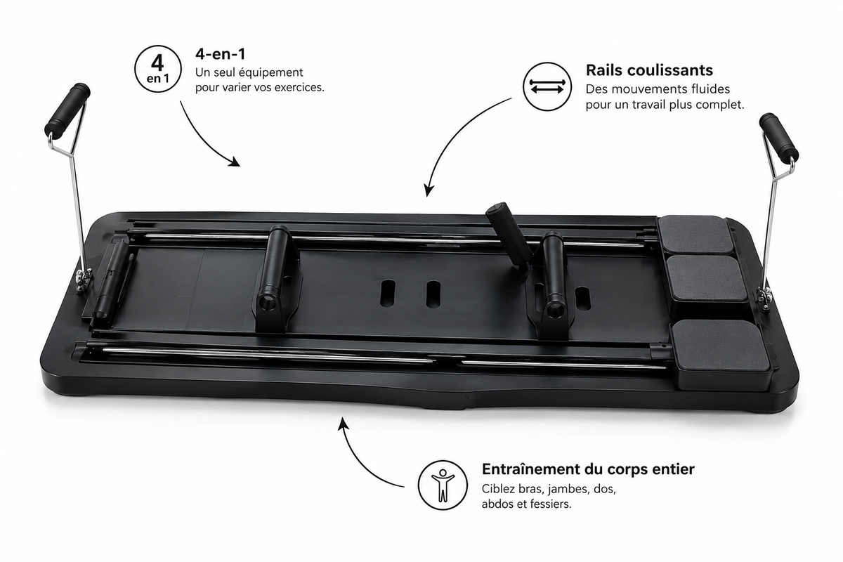 Planche Pilates Reformer l Domicile