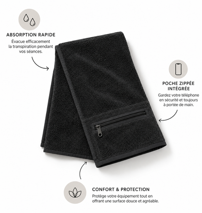 Serviette Pilates en Microfibre – Haute Absorption