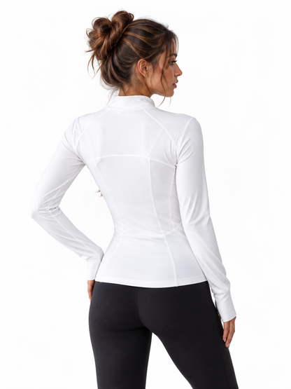 Veste de Sport Blanc Femme - Pilates