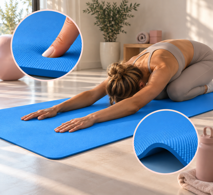 Tapis de Pilates Bleu 173 x 60 cm
